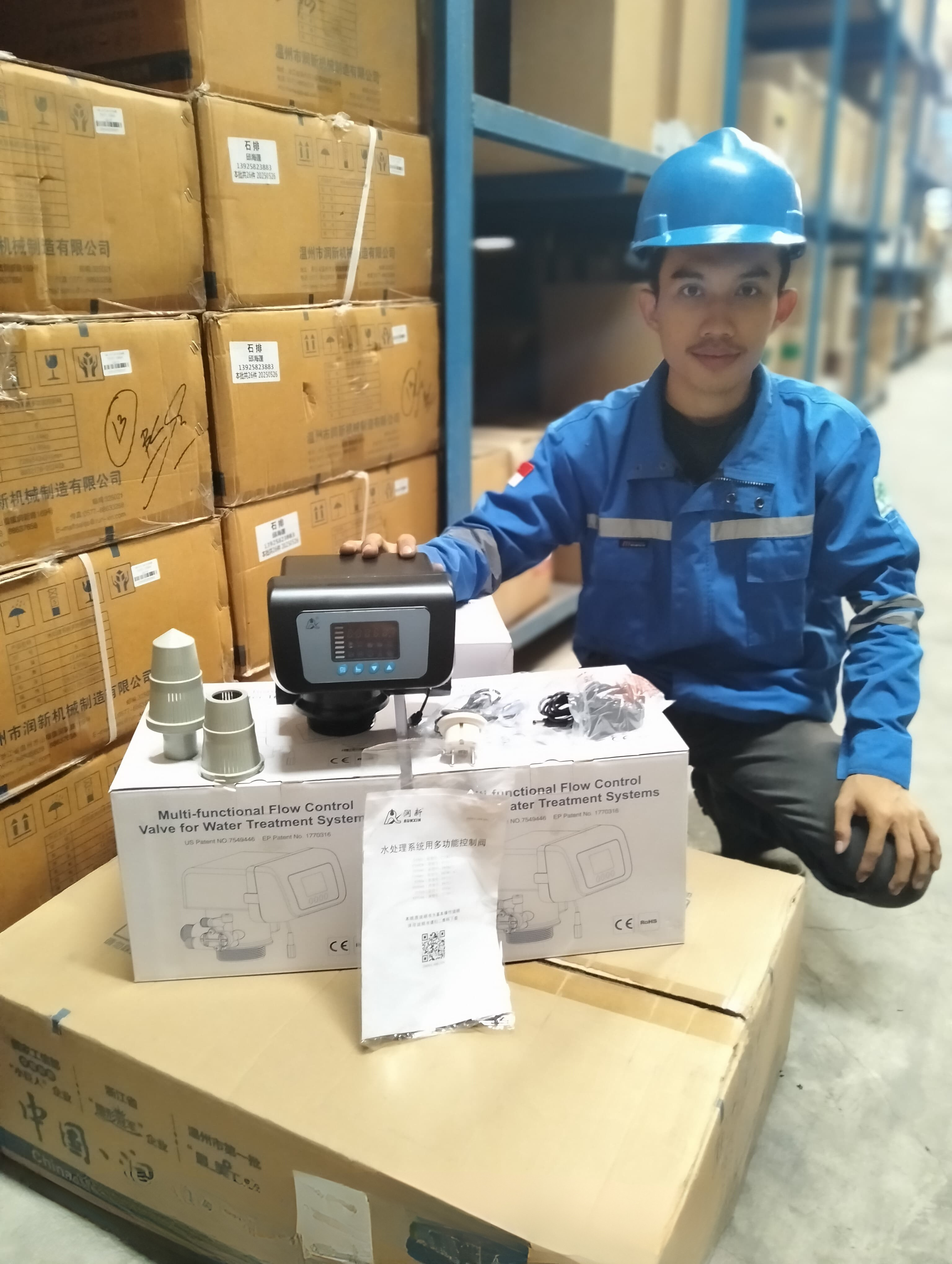Control Valve Runxin F64A manual untuk water softener