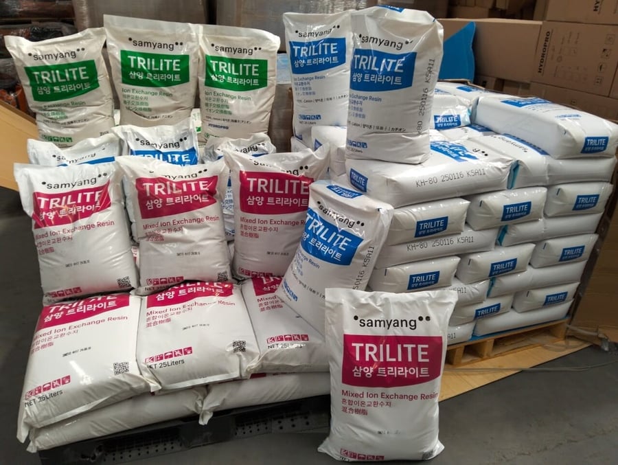 TRILITE ion exchange resin manufactured by Samyang Corporation