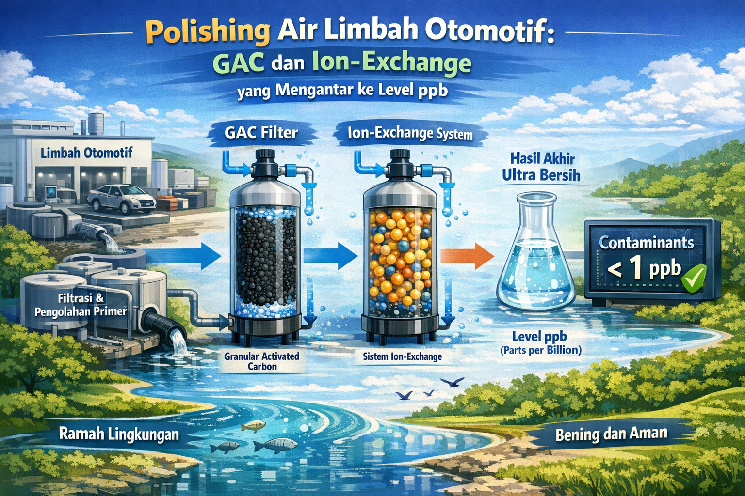 Automotive wastewater treatment process overview