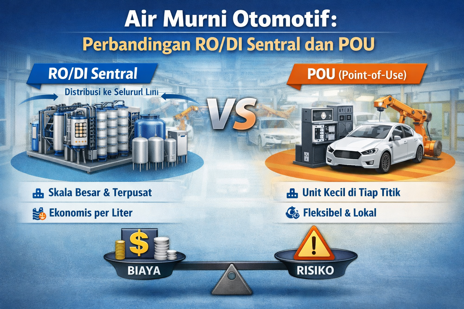 Perbandingan sistem air murni otomotif